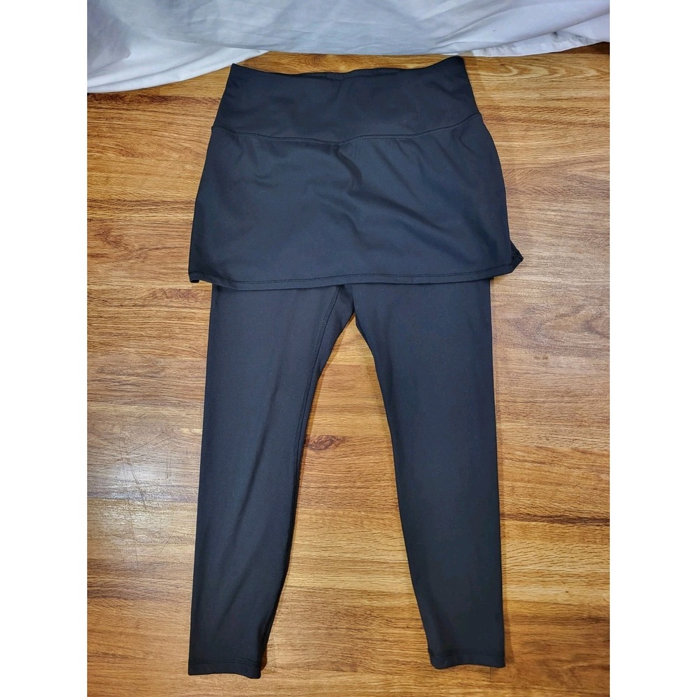 Harmony Balance Size Large Black Skirted Leggings